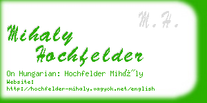 mihaly hochfelder business card